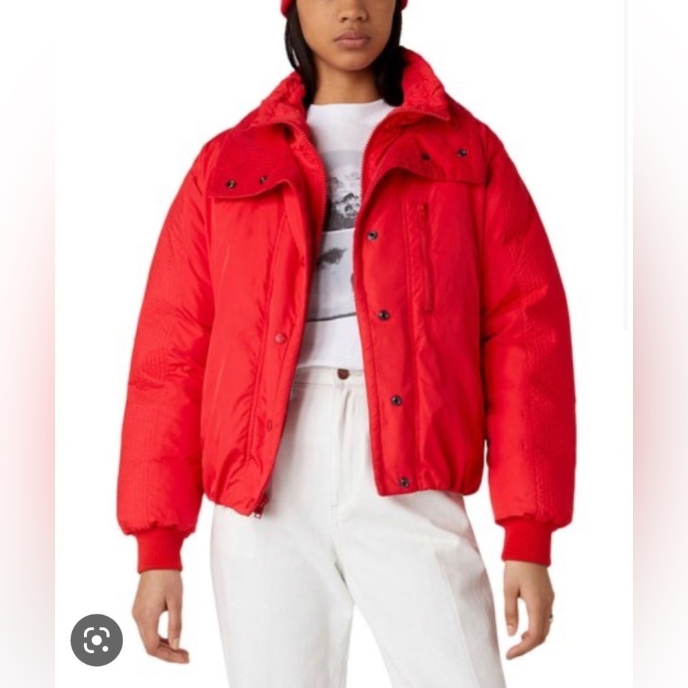 Wrangler Red Pocket Puffer Jacket